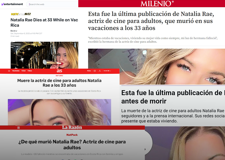 Natalia Rae Costa Rica en titulares globales por la muerte de actriz porno Natalia ...