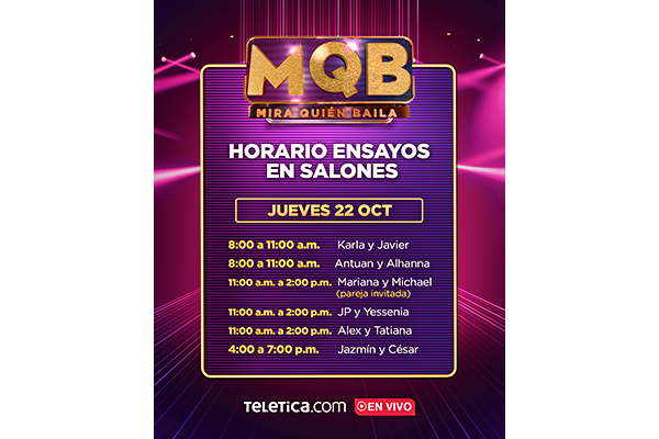 Vea aquí los horarios de ensayos de MQB 3, sexta semana