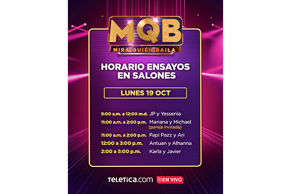 Vea aquí los horarios de ensayos de MQB 3, sexta semana