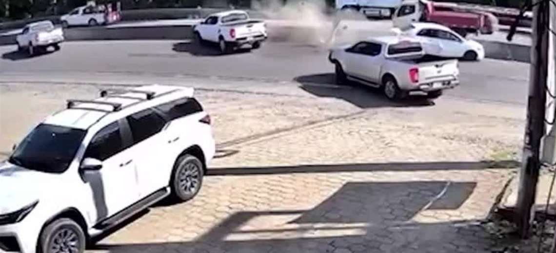 Video: captura de alias "Pechugón" termina con choque de patrulla en Moín