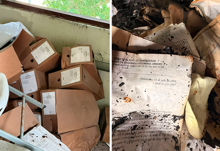 Denuncia eliminación ilícita documentos en Puntarenas